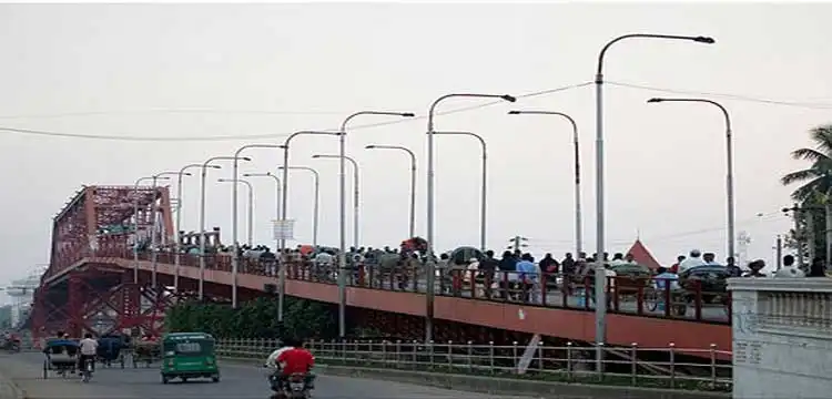 Keane Bridge Sylhet Over Surma River in Bangladesh
